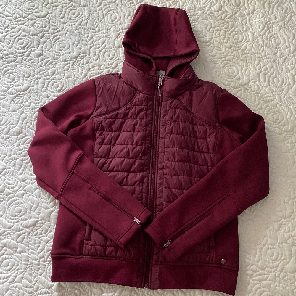 Calla Burgundy Hooded Jacket